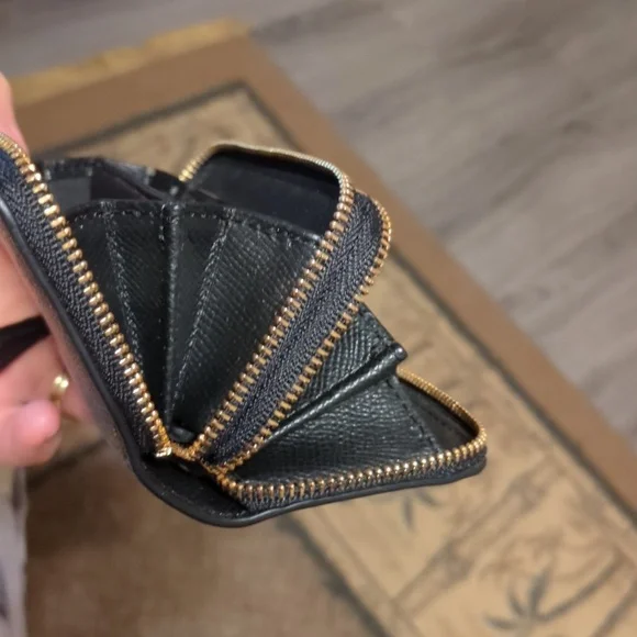 Coach Brown Small Double Zip Wallet/Card Holder - Picture 8 of 16